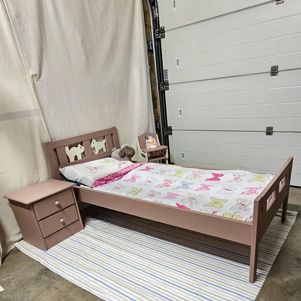 Lit ikea Damask Fusion Mineral Paint l'atelier d'ama 1.webp