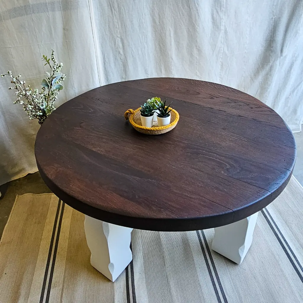 table salon chêne Casement Fusion Mineral Paint et SFO Cappucino l'atelier d'ama 4 (1).webp