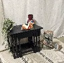 Table gigogne Coal Black Fusion Mineral Paint latelierdama.webp