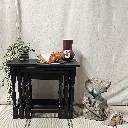 Table gigogne Coal Black Fusion Mineral Paint latelierdama2.webp