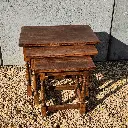 Table gigogne Coal Black Fusion Mineral Paint latelierdama5.webp