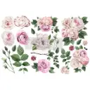 Petit transfert décoratif - Delicate Roses