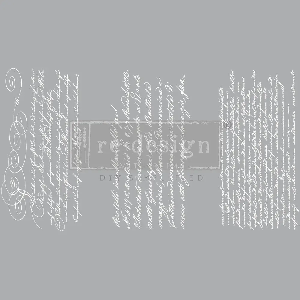Petit transfert décoratif - Secret Letter II