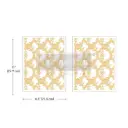 Medium A4 decor transfer - Golden Lacework
