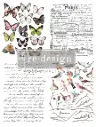 Redesign transfert décoratif - Parisian Butterflies