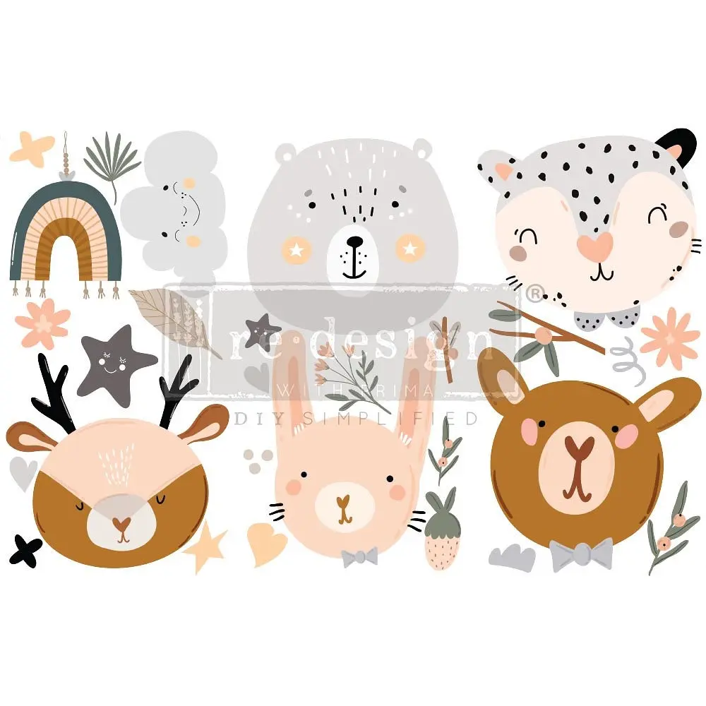 Petit transfert décoratif - Boho Critter