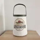 Pot en métal décoré "farm" Upcyclé 