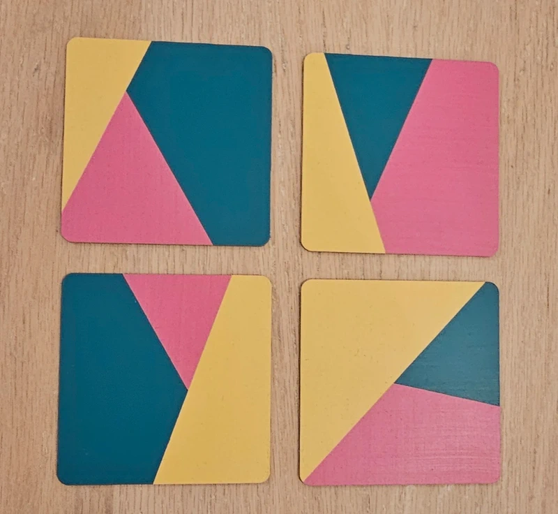 Sous-verres décorés "en couleur"