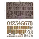 Moule Redesign- Letterpress Numbers (Finnabair)