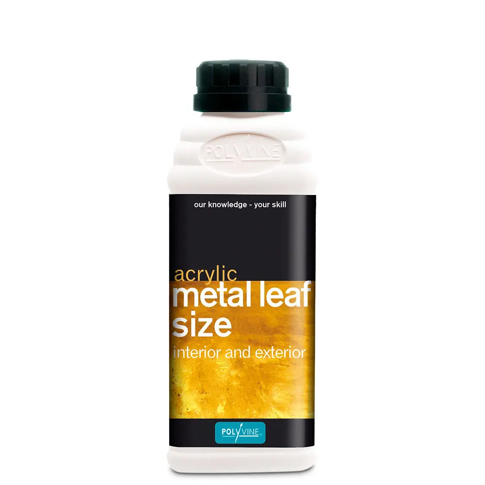 Polyvine - Colle acrylique pour feuille d'or 500ml - metal leaf size