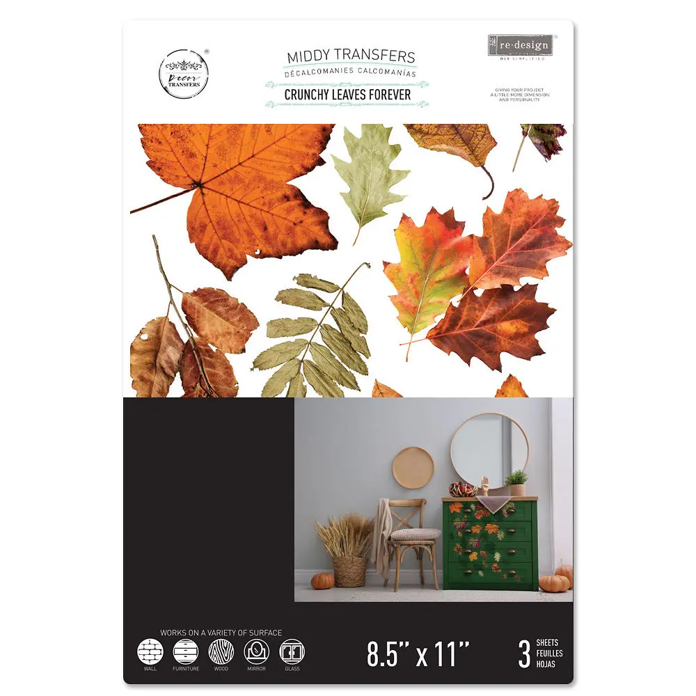 Redesign transfert pelliculable - Crunchy Leaves Forever