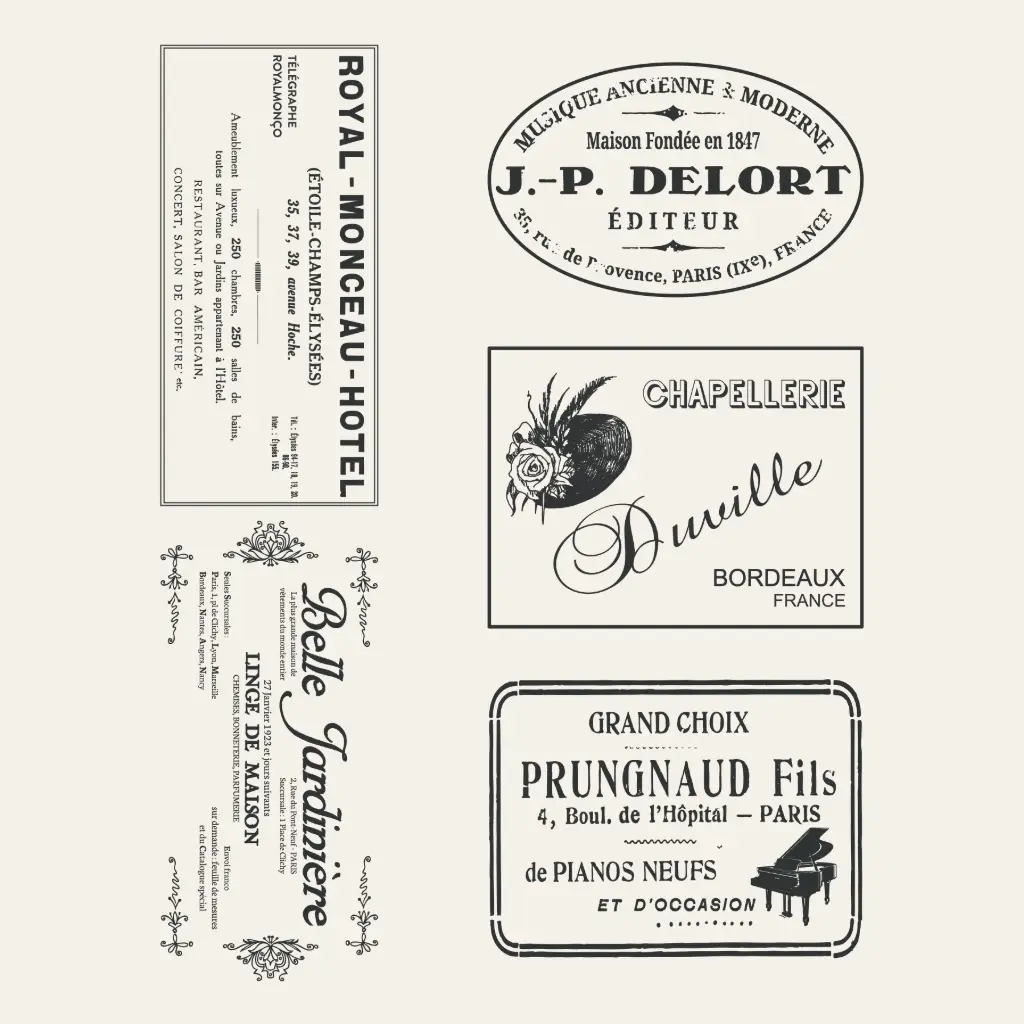 Amatxi transfert pelliculable - Etiquettes Vintages