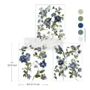 Redesign transfert décoratif A4 - Blue Nest Blooms
