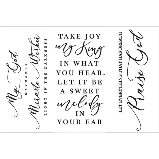 Petit transfert décoratif - Scripture