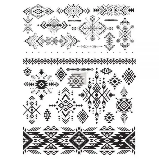 Large decor transfer - Folk I