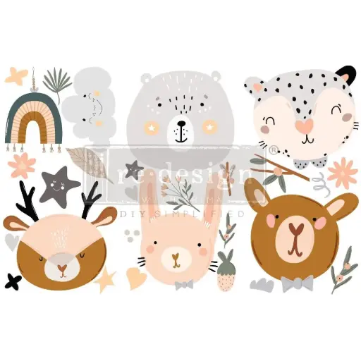 Petit transfert décoratif - Boho Critter