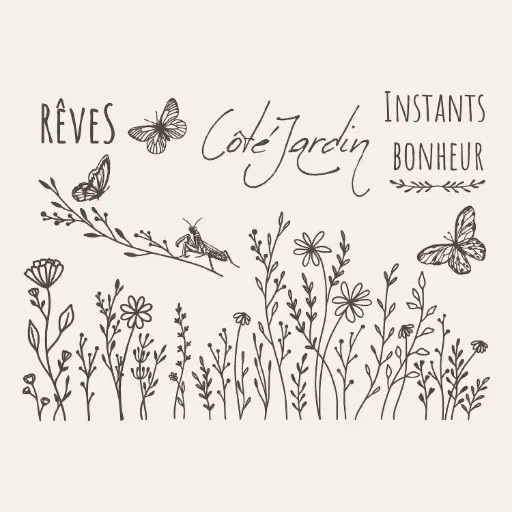 Amatxi - Transfert A4 - Poet's Garden