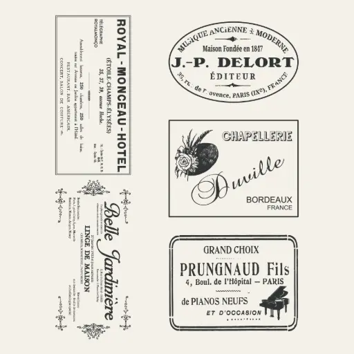 Amatxi transfert pelliculable - Etiquettes Vintages